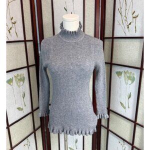 Jon & Anna Sweater Women’s Gray XL Ruffle Hem